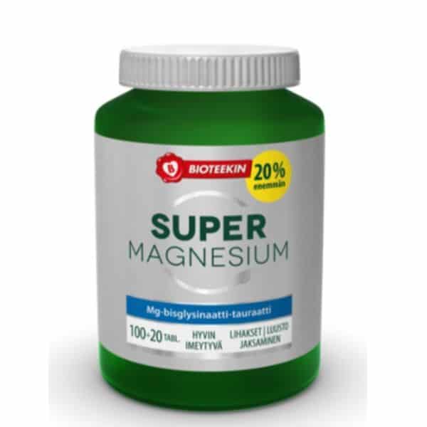 Super magnesium Bioteekki 120 tabl.