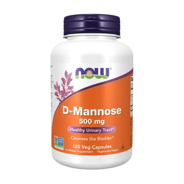D-Mannoosi 500mg 120 kaps – Now Foods