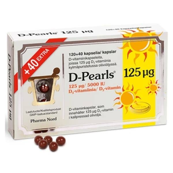 Pharma Nord D-Pearls 125 ug 120 + 40 kaps