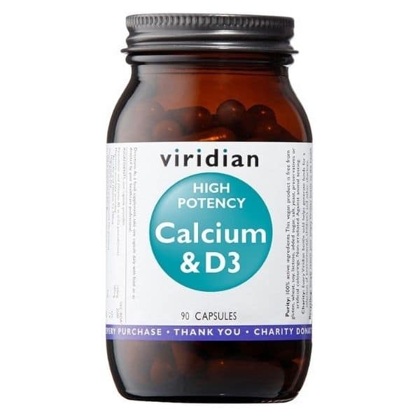Viridian Calcium & D3 90kaps.