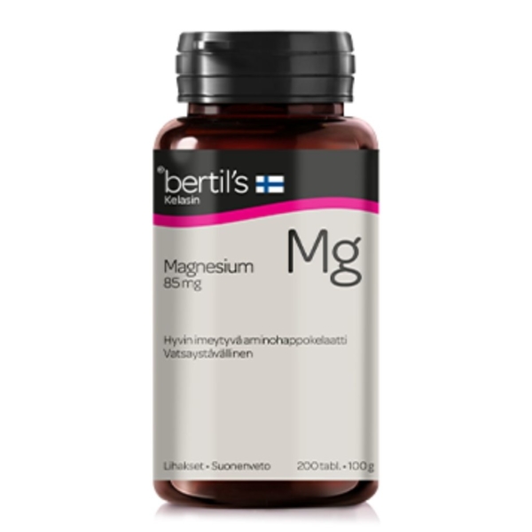 Magnesium 85 mg 200 tabl - Bertil`s Health