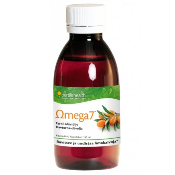 Omega7 Tyrni-oliiviöljy 150 ml - Bertil`s Health