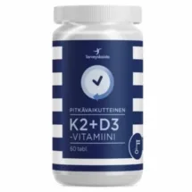 Pitkävaikutteinen K2+D3 60 tabl - Terveyskaista
