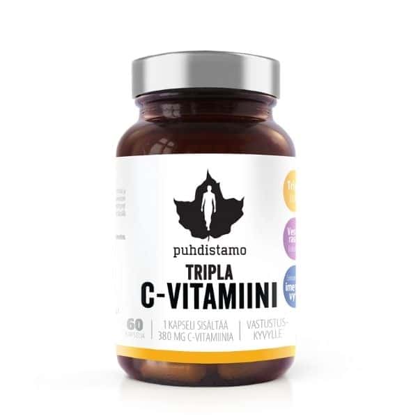 Puhdistamo Tripla C-vitamiini 60kaps