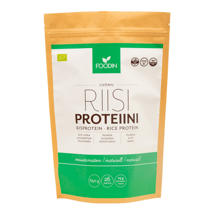 Foodin Riisiproteiini Natural 650 g