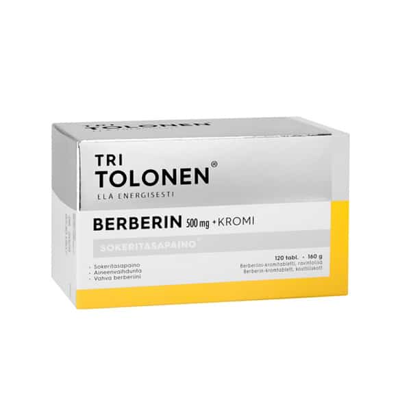 Tri Tolonen Berberin + Kromi 500 mg 120 tabl