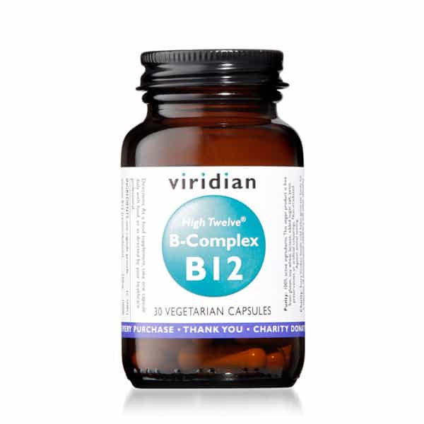 Viridian High twelve B-complex 30 kaps
