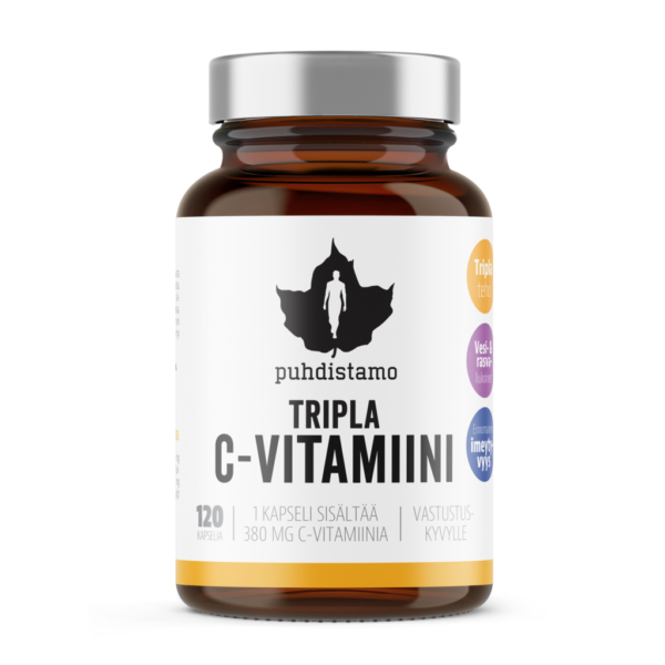 Tripla C-vitamiini 120 kaps – Puhdistamo