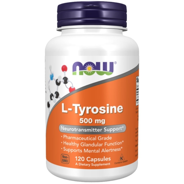 L-tyrosine 500mg 120 kaps - Now foods