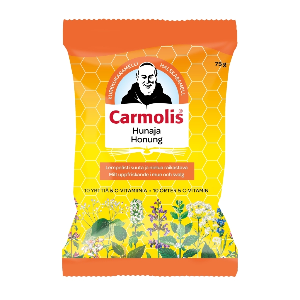 Carmolis Hunajakaramelli 72g Carmolis Hunajakaramelli 72g