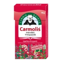 Carmolis Inkivääripastilli 45g