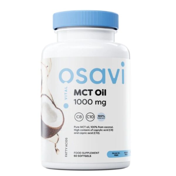 MCT-öljy 1000 mg 60 kaps - Osavi
