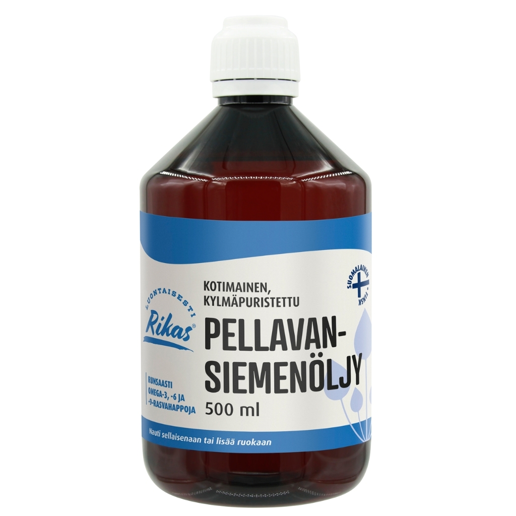 Rikas Pellavansiemenöljy 500 ml Rikas Pellavansiemenöljy 500 ml