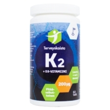 Pitkävaikutteinen K2+D3 60 tabl - Terveyskaista