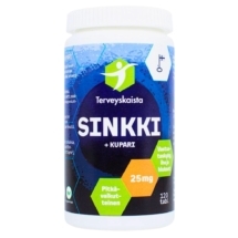 Terveyskaista Pitkävaikutteinen Sinkki+Kupari 120 tabl