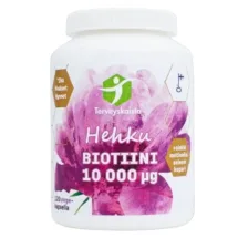 Etusivu Terveyskaista Hehku Biotiini 10 000 µg 120 kaps