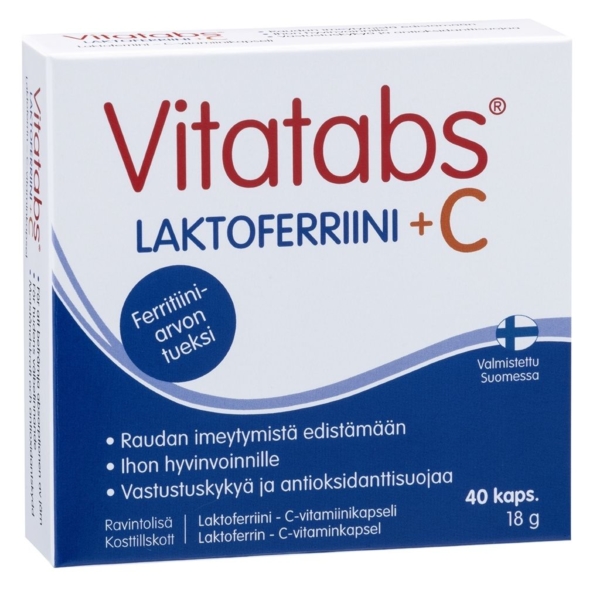 Vitatabs Laktoferriini + C 40 kaps - Hankintatukku