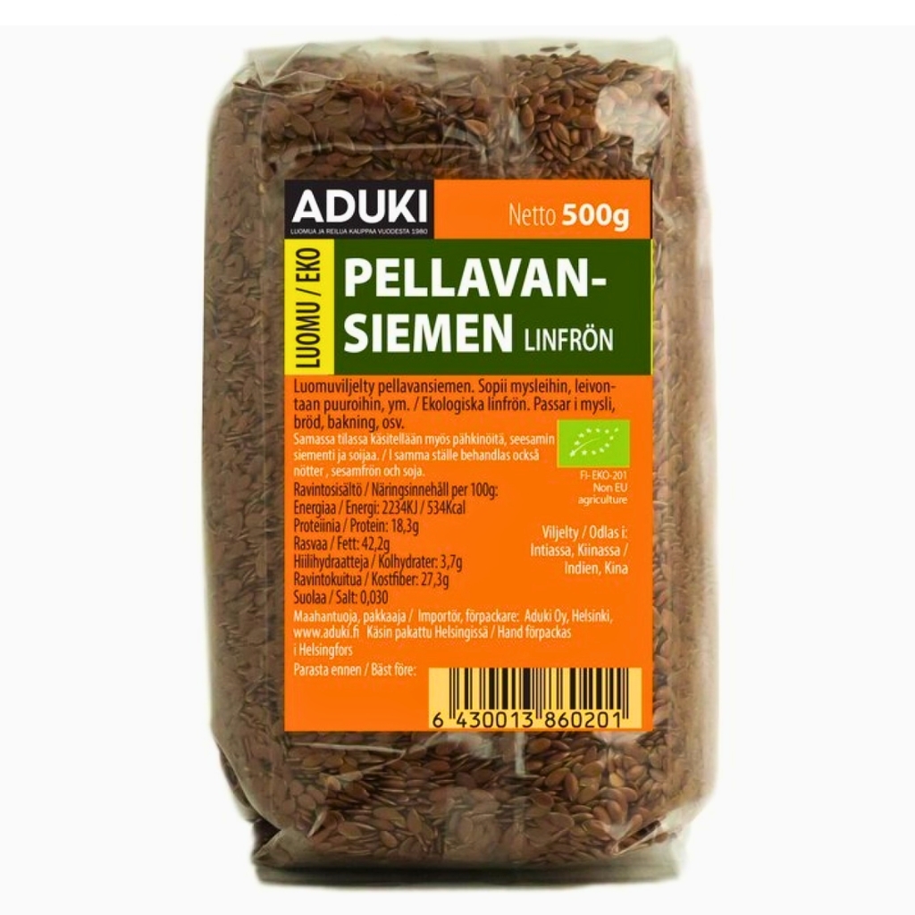 Aduki Pellavansiemen 500 g Aduki Pellavansiemen 500 g