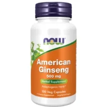 American Ginseng 500mg 100 kaps - Now Foods