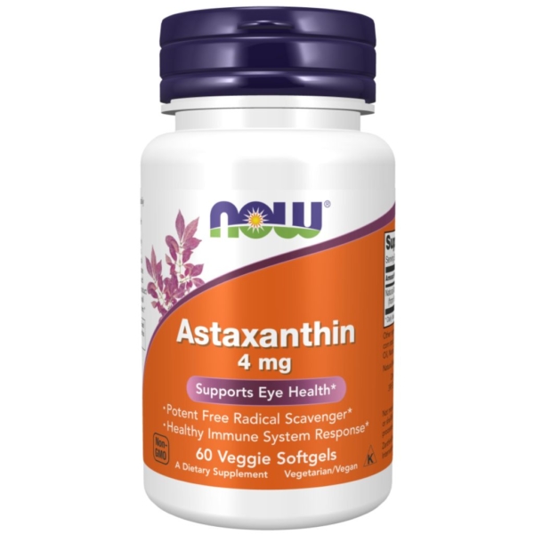 Astaxanthin 4mg 60 kaps - Now Foods