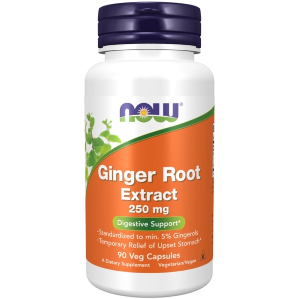 Ginger Root Extract 250mg 90 kaps - Now Foods