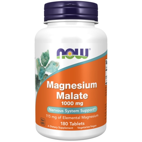 Magnesium Malate 1000mg 180 tabl - Now Foods