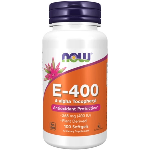 E-400 268 mg 100 softgels - Now Foods