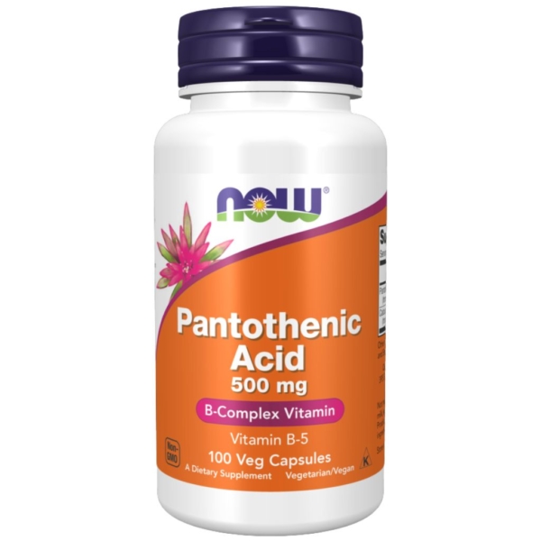 Pantothenic Acid 500 mg 100 kaps - Now Foods
