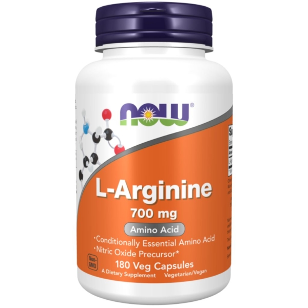 L-Arginine 700mg 180 kaps - Now Foods