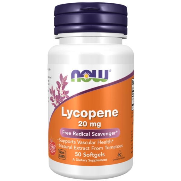 Lycopene 20mg 50 kaps - Now Foods