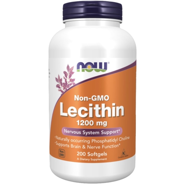 Lecithin 1200mg 200 kaps - Now Foods