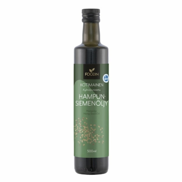 Kotimainen hamppuöljy 500 ml - Foodin