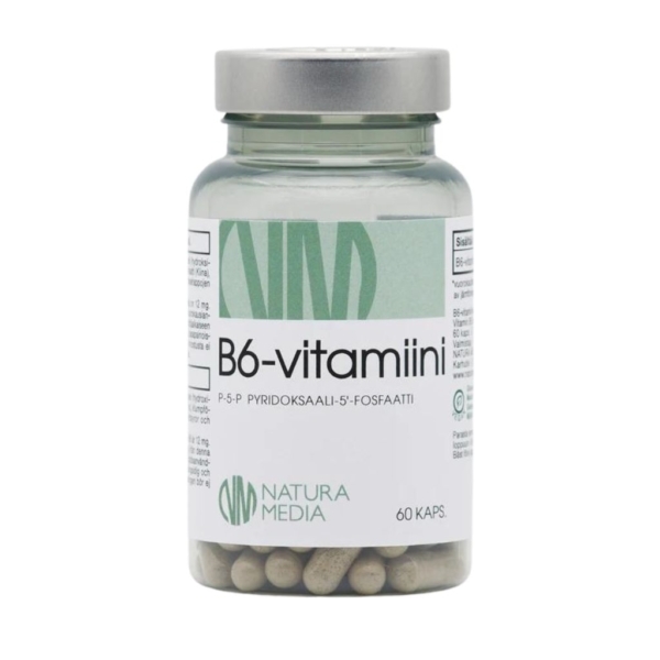 B6-vitamiini Pyridoksaali-5-fosfaatti 60 kaps - Natura Media