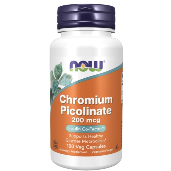 Chromium picolinate 200µg 100 kaps - Now Foods