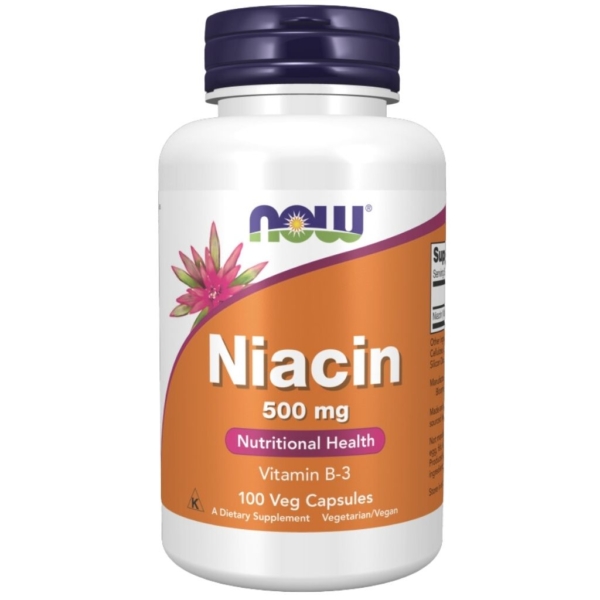 Niacin 500mg 100 kaps - Now Foods