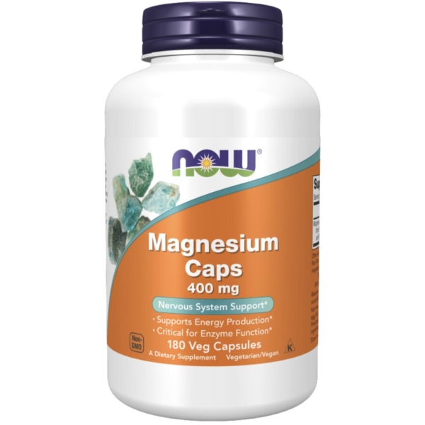 Magnesium caps 400mg 180 kaps - Now Foods