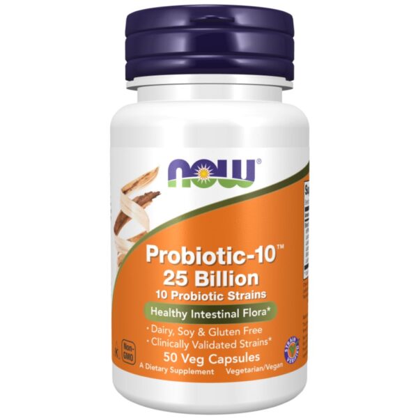 Probiotic-10 25 billion 50 kaps -  Now Foods