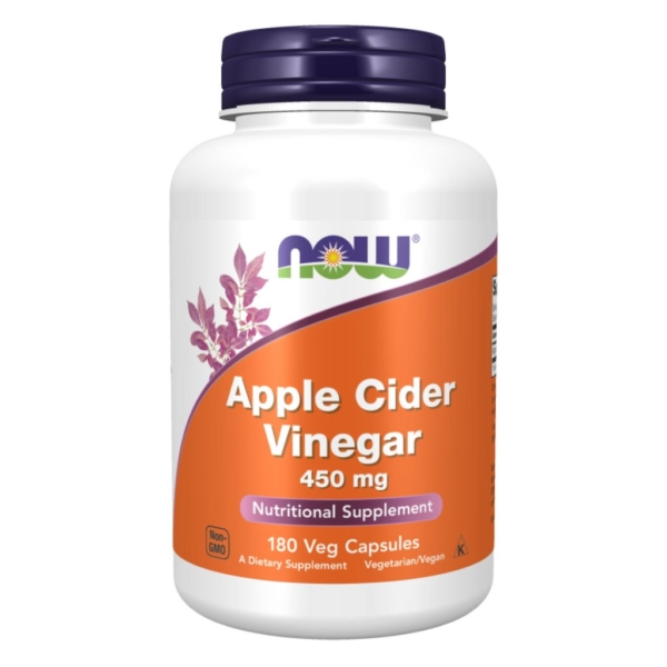 Apple Cider Vinegar 450 mg 180 kaps - Now Foods