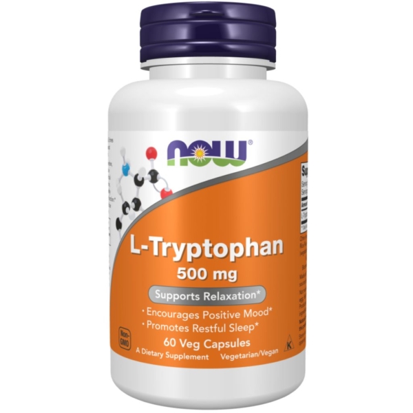 L-Tryptophan 500mg 60 kaps - Now Foods