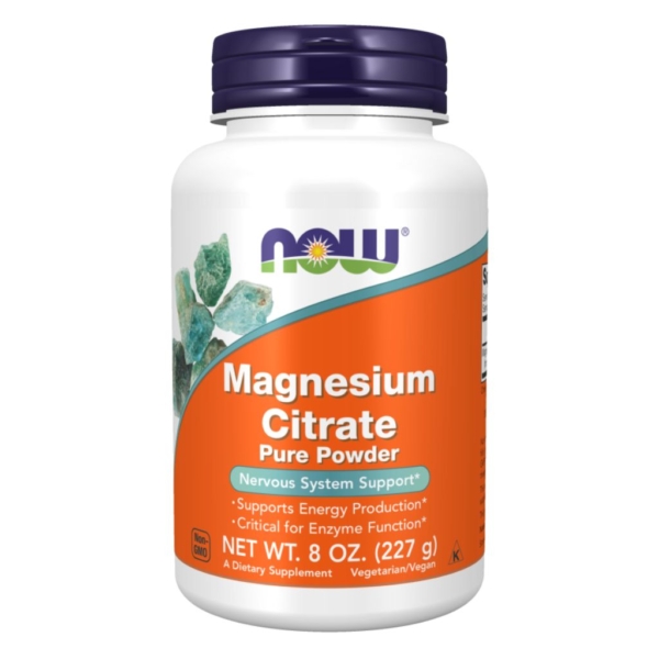 Magnesium Citrate Pure Powder 227g - Now Foods