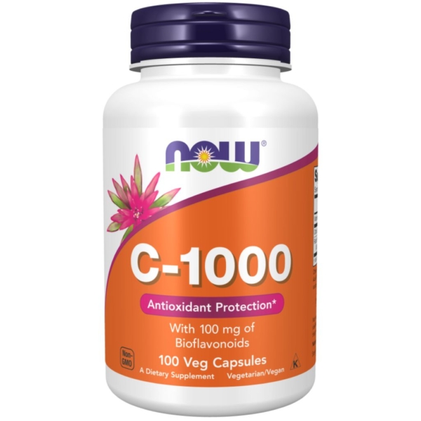 C-1000 with 100mg of Bioflavonoids 100 kaps - Now Foods