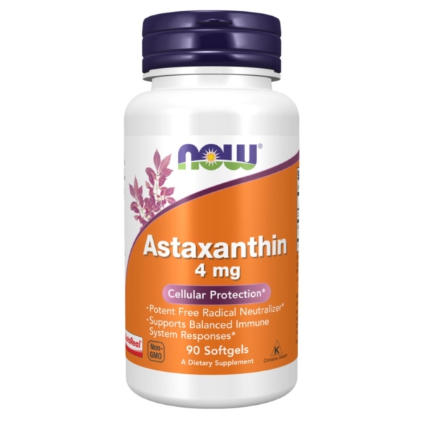 Astaxanthin 4 mg 90 kaps - Now Foods