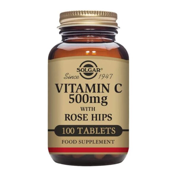 Solgar Vitamin C 500 mg with Rose Hips 100 tabl