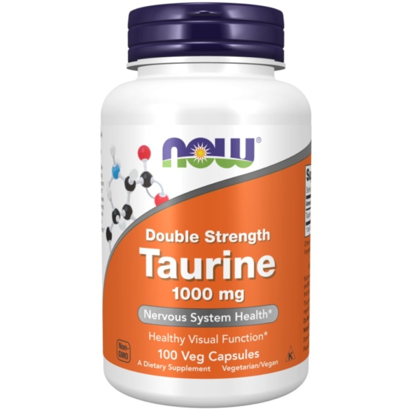 Double Strenght Taurine 1000mg 100 kaps - Now Foods