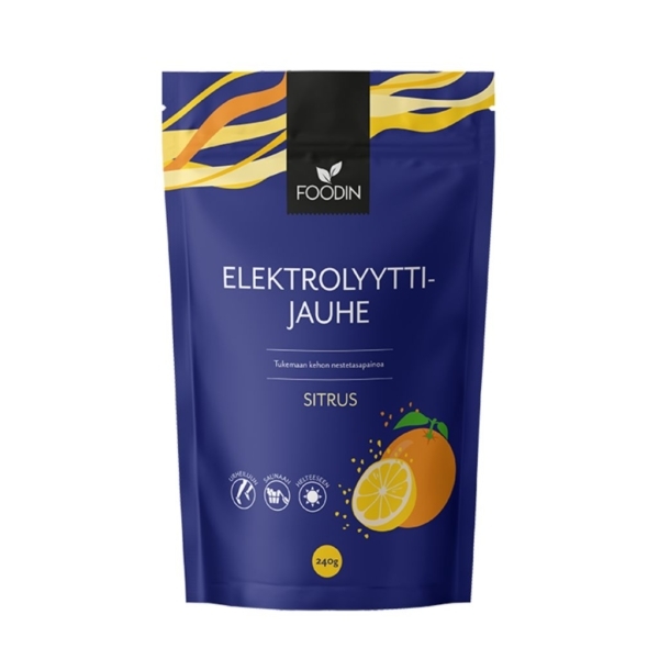 Foodin Elektrolyyttijauhe Sitrus 240 g