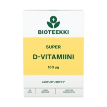 Bioteekki Super D-vitamiini 100µg 60 kaps
