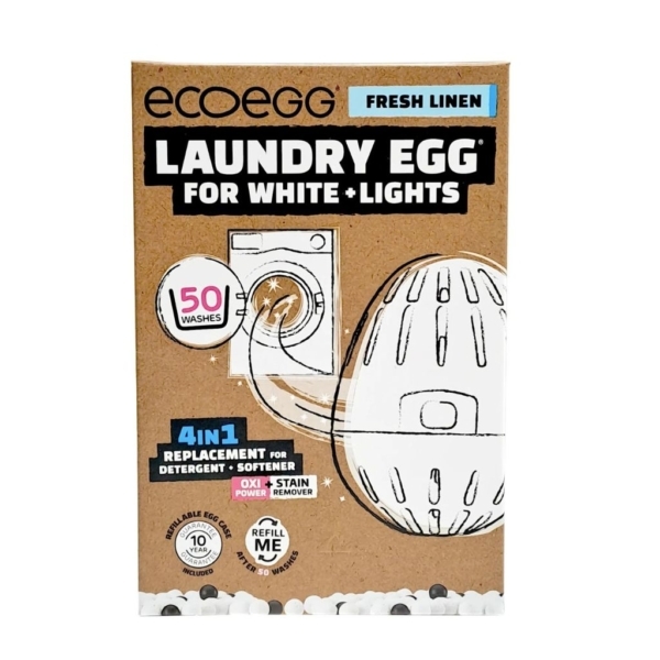 Ecoegg Valkaiseva Fresh Linen pyykkimuna 50 pesua