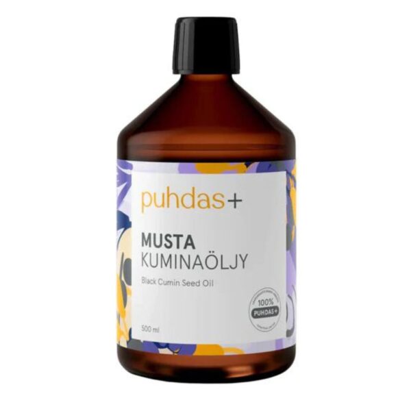 Puhdas+ Mustakuminaöljy 500 ml