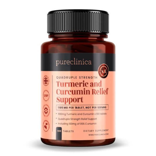 Pureclinica Turmeric and Curcumin Relief Support 180 tabl