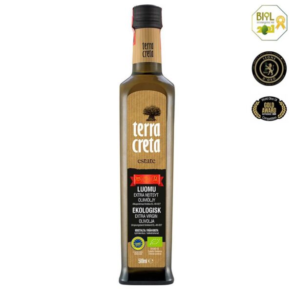 terra creta Luomu Extra Neitsyt oliiviöljy 500ml